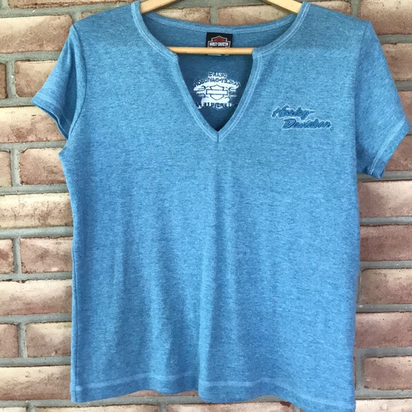 Harley-Davidson Tops - Harley-Davidson size XL short sleeved, blue tee